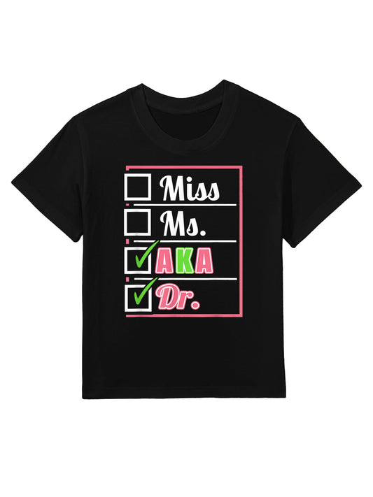 AKA Doctor Medical Worker Appreciation Graduation Kids T-Shirt