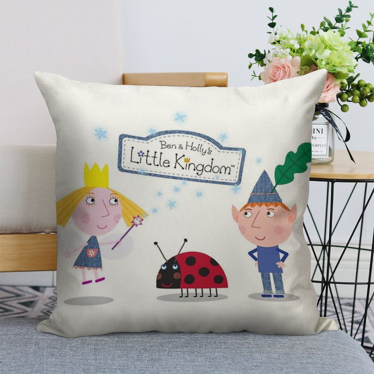 Ben And Holly Linen Throw Pillow Cover