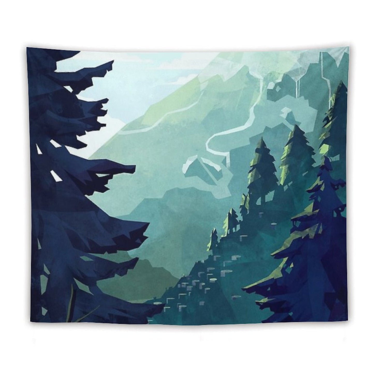 Canadian Mountain Tapestry