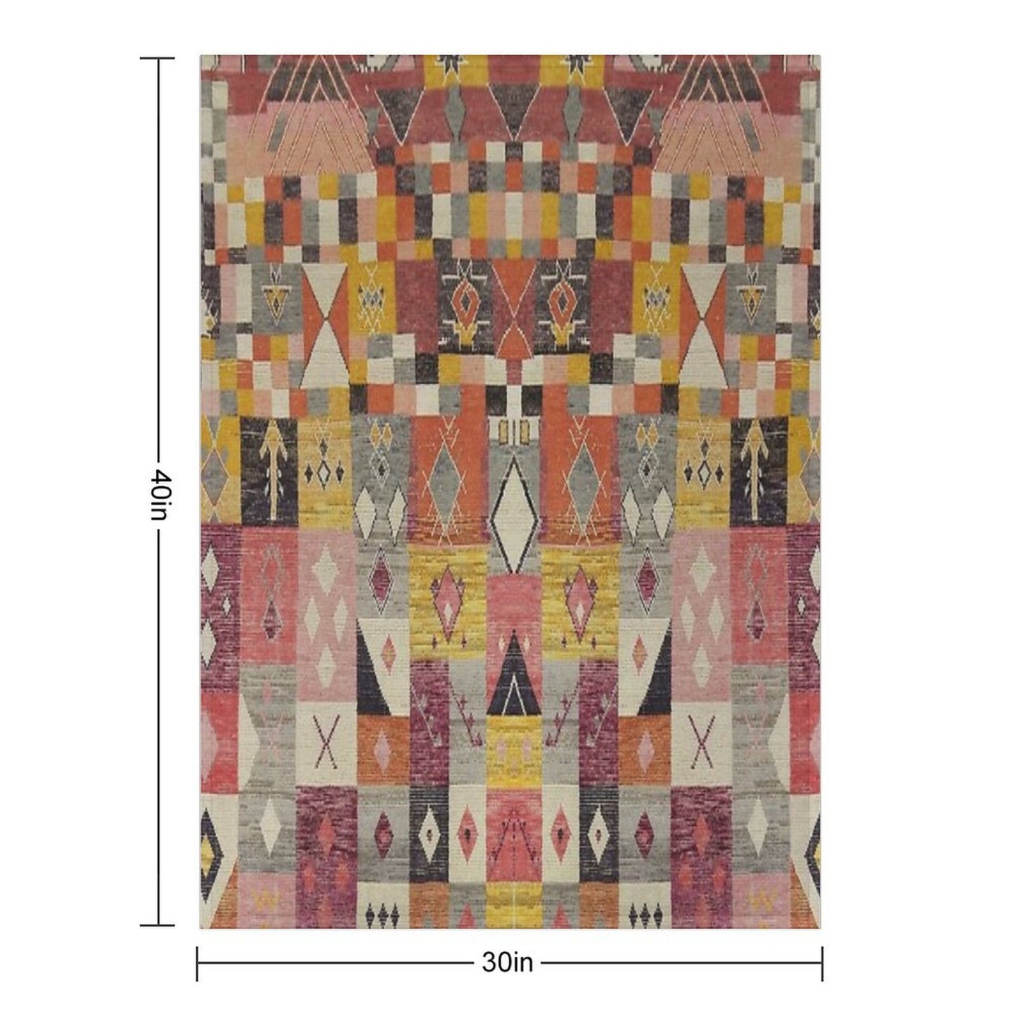Moroccan Berber Carpte Throw Blanket