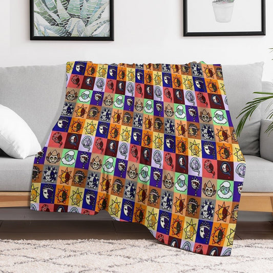 Sun And Moon Show Gang Throw Blanket