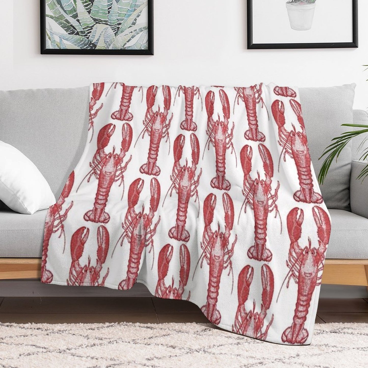 Lobster Throw Blanket