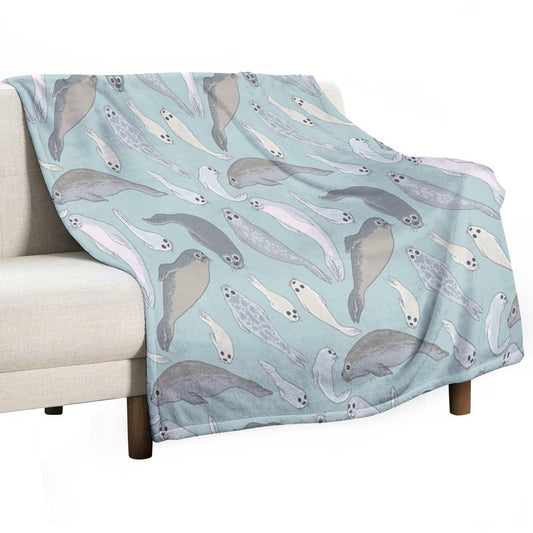 Seals Throw Blanket