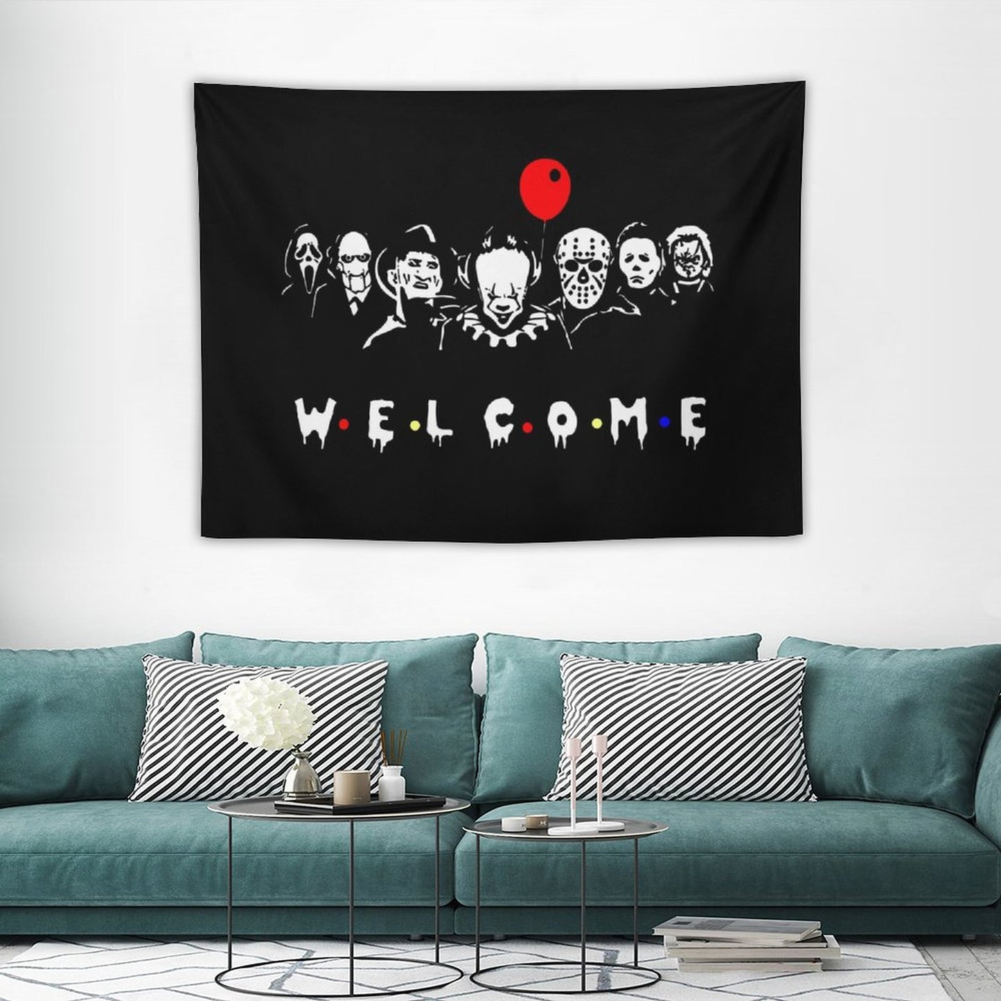 Halloween Welcome Tapestry