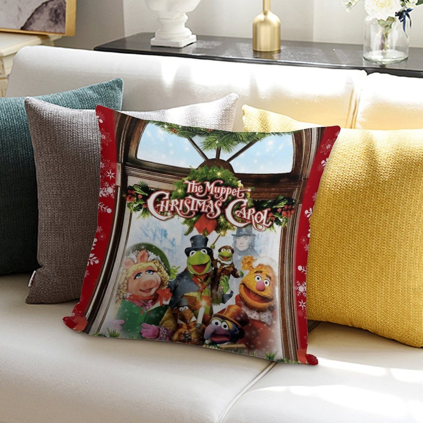 The Muppet Christmas Carol Soft Gift Ready Throw Pillow