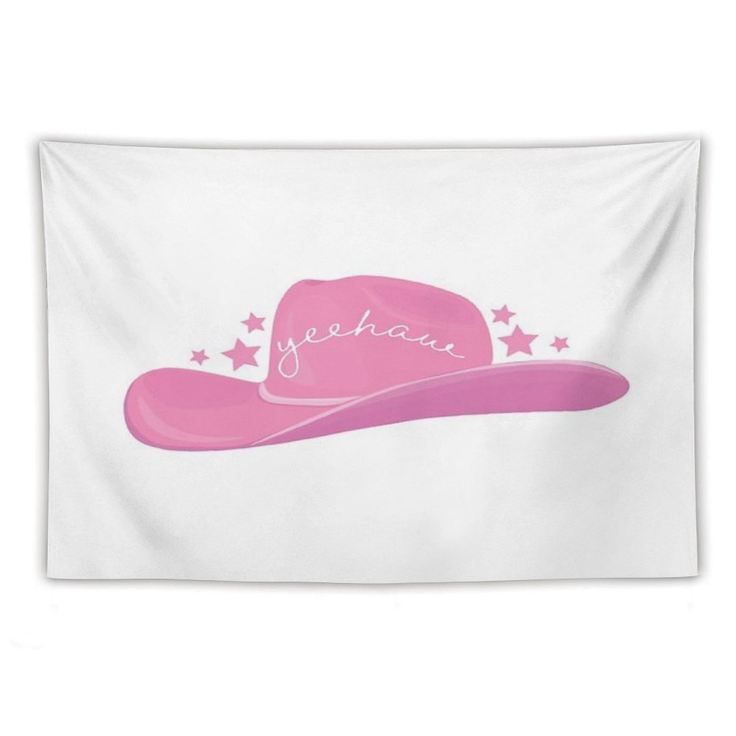 Pink Cowboy Hat Tapestry
