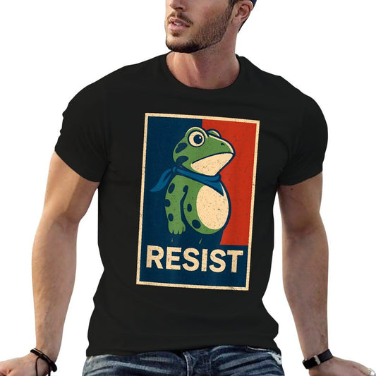Portland Frog Protest for Men And Women High-quality Stitching T-Shirt