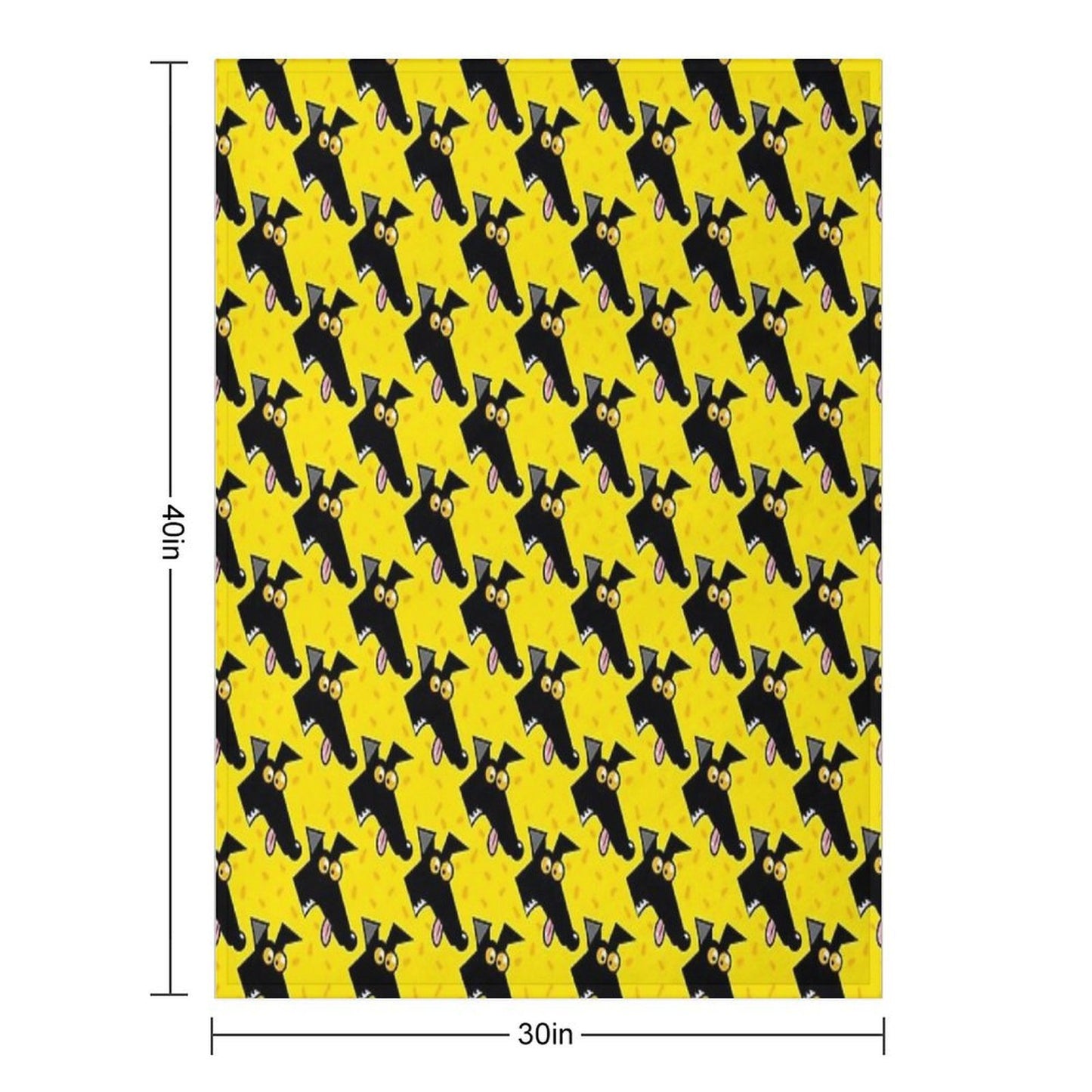 Seamless Derp Yellow Throw Blanket
