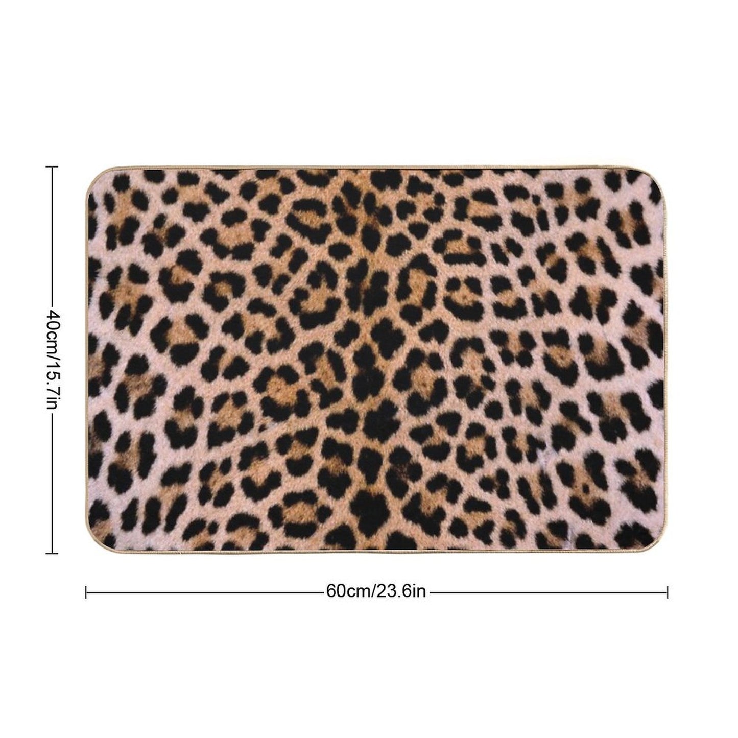 Cheetah Print Eco-Friendly Bath Mat