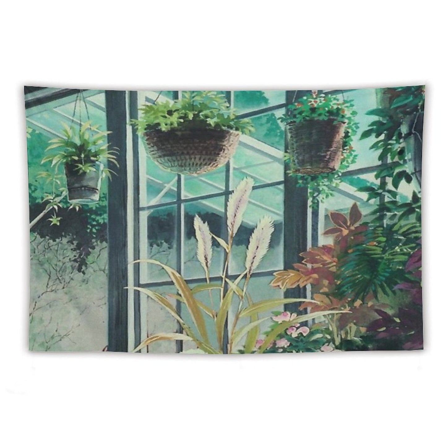 Anime Plants Scenery Tapestry