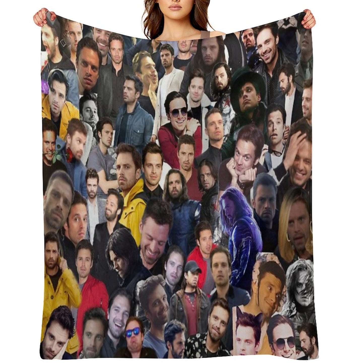 Sebastian Stan College Throw Blanket