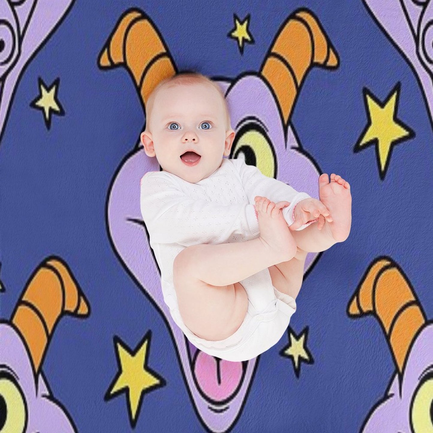 Figment with Stars Throw Blanket