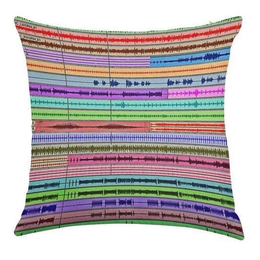 Music Tracks - Producer  Engineer Art Linen Throw Pillow Cover