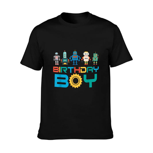 Robots Birthday Party Decorations All Ages Robotic Kids Boys T-Shirt