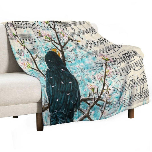 Blackbird Throw Blanket