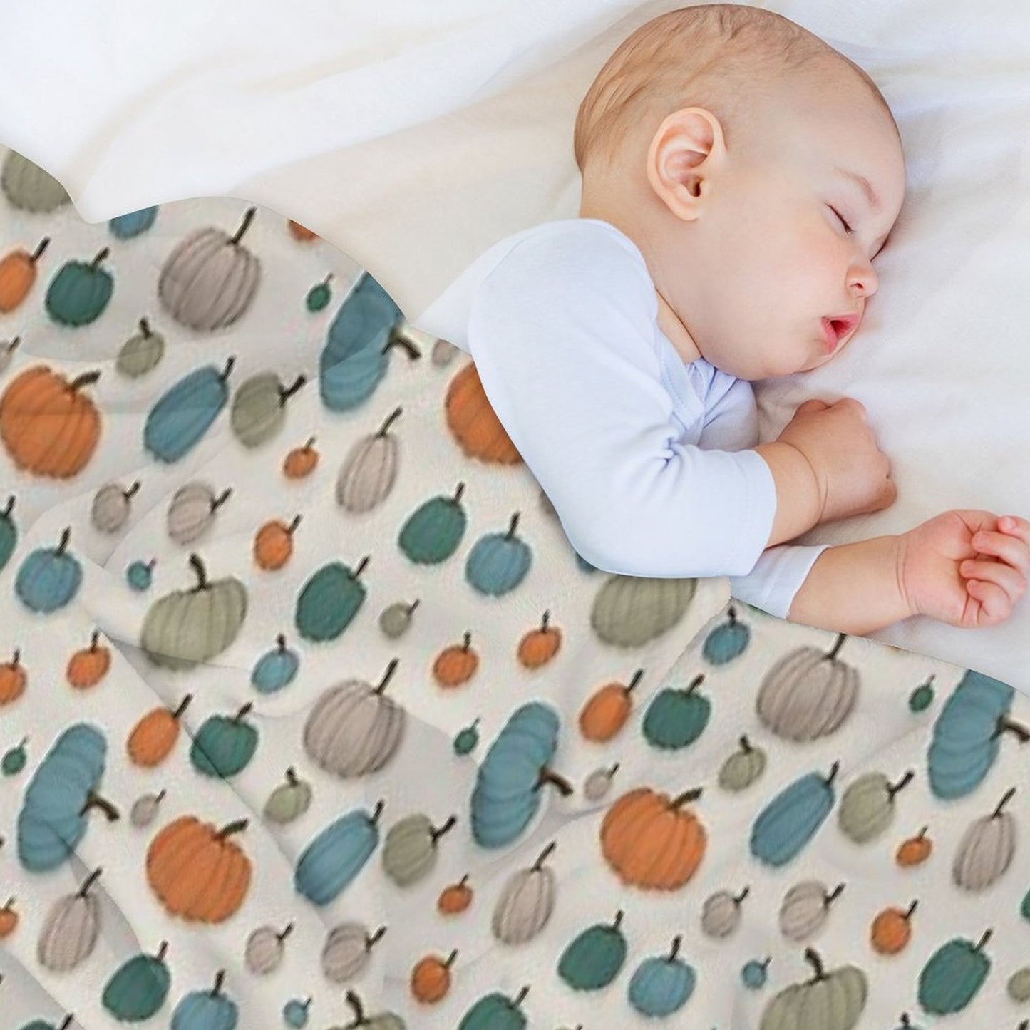 Painterly Pumpkins Throw Blanket