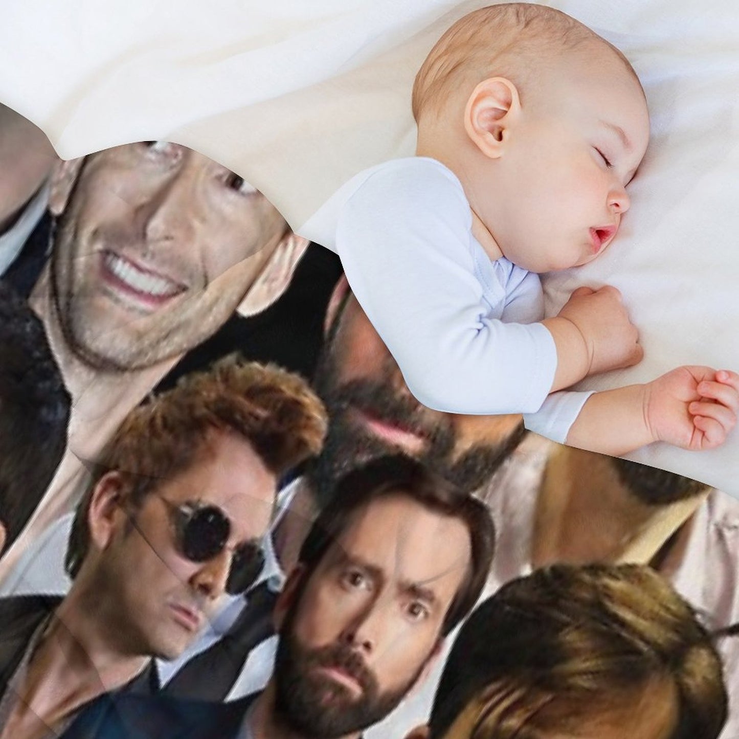 David Tennant Collage Throw Blanket