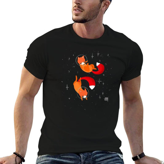 Space Foxes Cotton T-Shirt