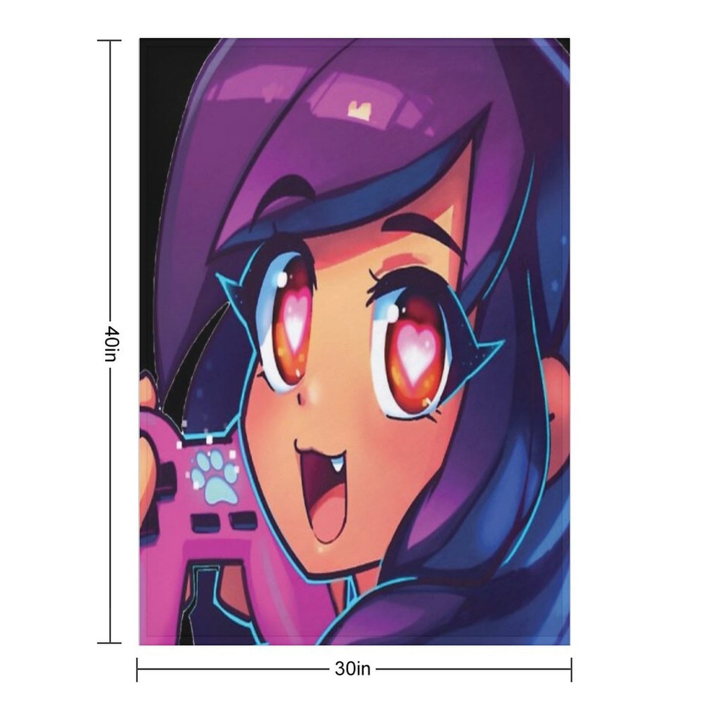 Aphmau with Video Game Throw Blanket