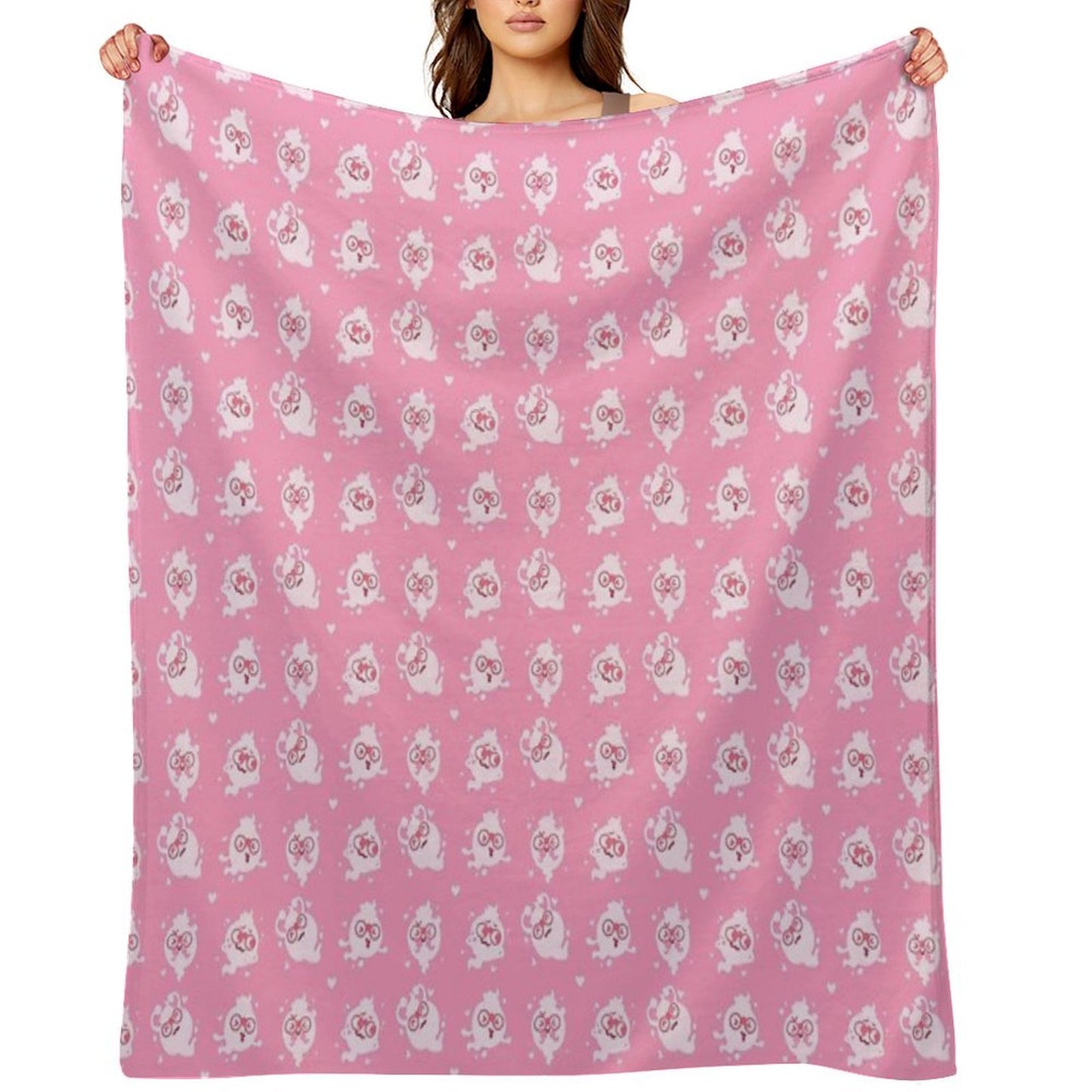 Whisper Colour Palette Pattern Valentines Yo-Kai Watch Throw Blanket
