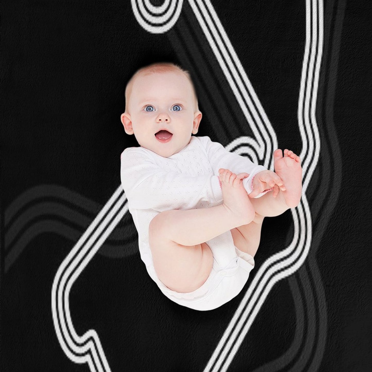 British Race Track (B&W) Throw Blanket