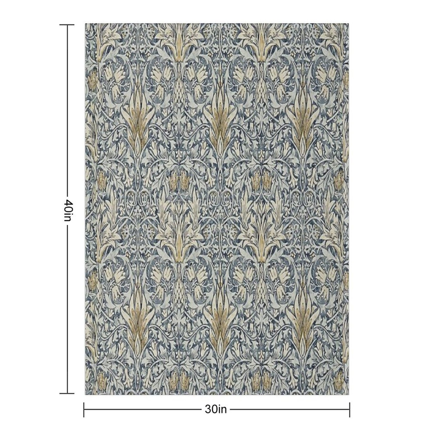 William Morris Snakeshead Pattern Throw Blanket