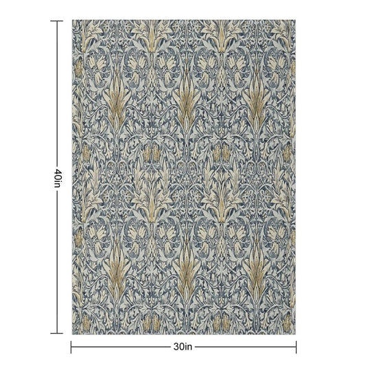 William Morris Snakeshead Pattern Throw Blanket