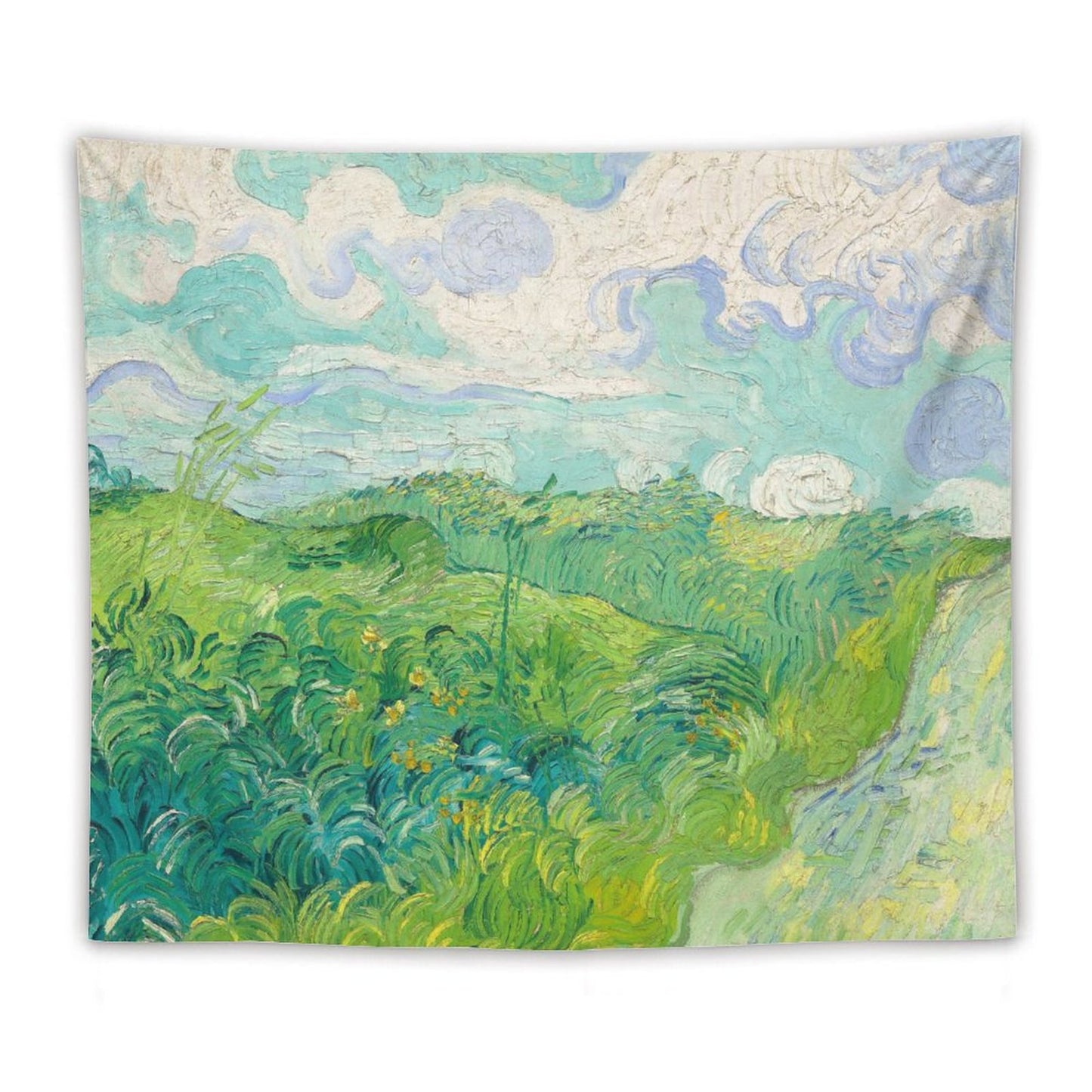 Van Gogh's Green Wheat Fields Tapestry