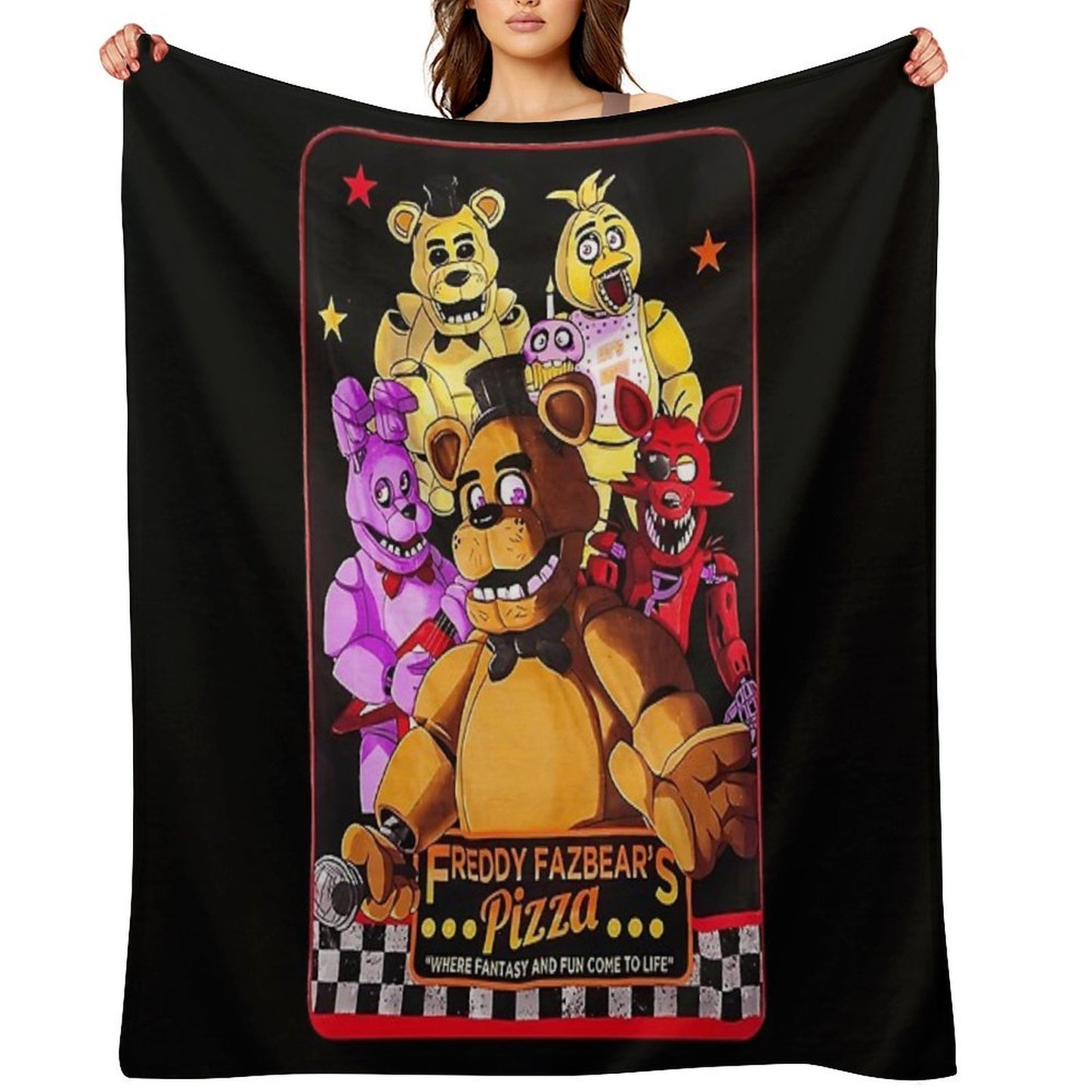 Five Nights at Freddy's Throw Blanket