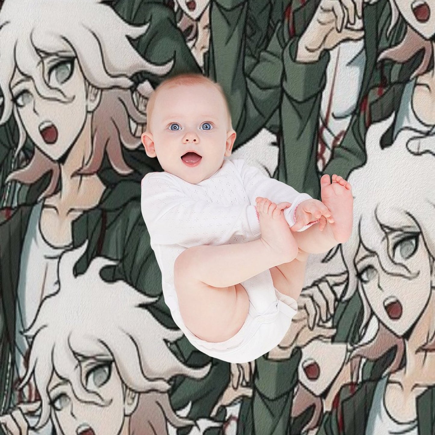 Nagito Komaeda Voice Hope Throw Blanket