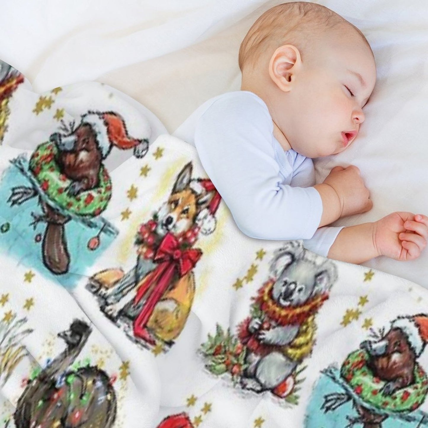 An Aussie Bush Christmas Throw Blanket