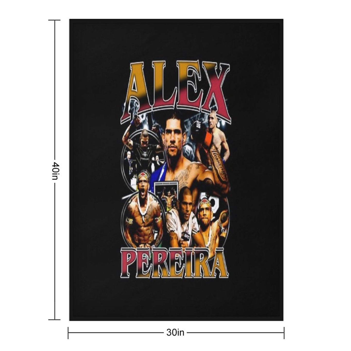 Alex Pereira Vintage Throw Blanket
