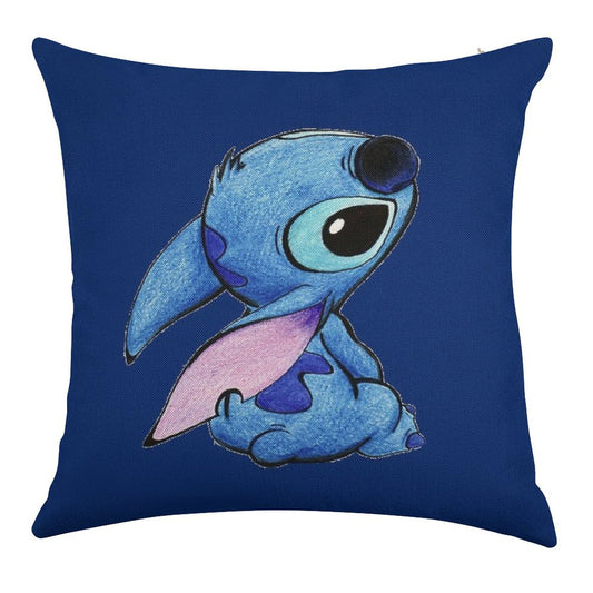 Cute Stitch ! Linen Throw Pillow Cover