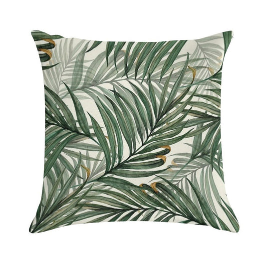 Palm Leaves Soft Home Decor Throw Pillow