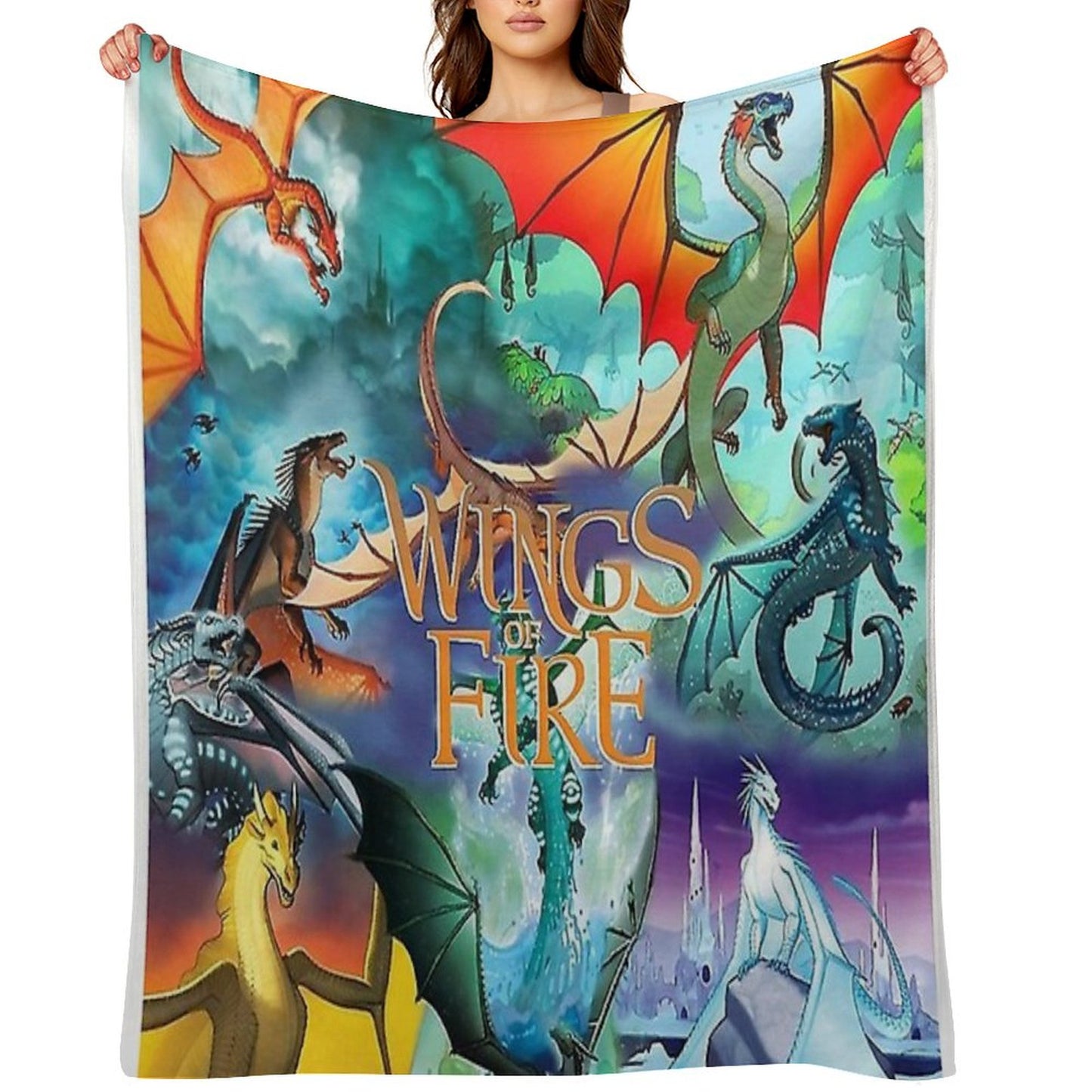 Wings of Fire All Dragon Series Throw Blanket