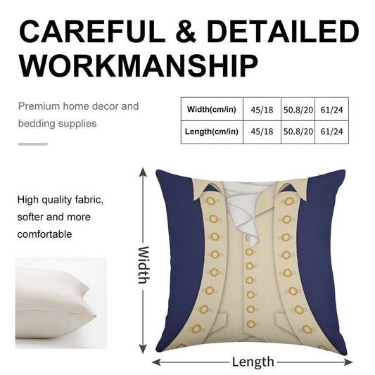 Alexander Hamilton Linen Throw Pillow Cover
