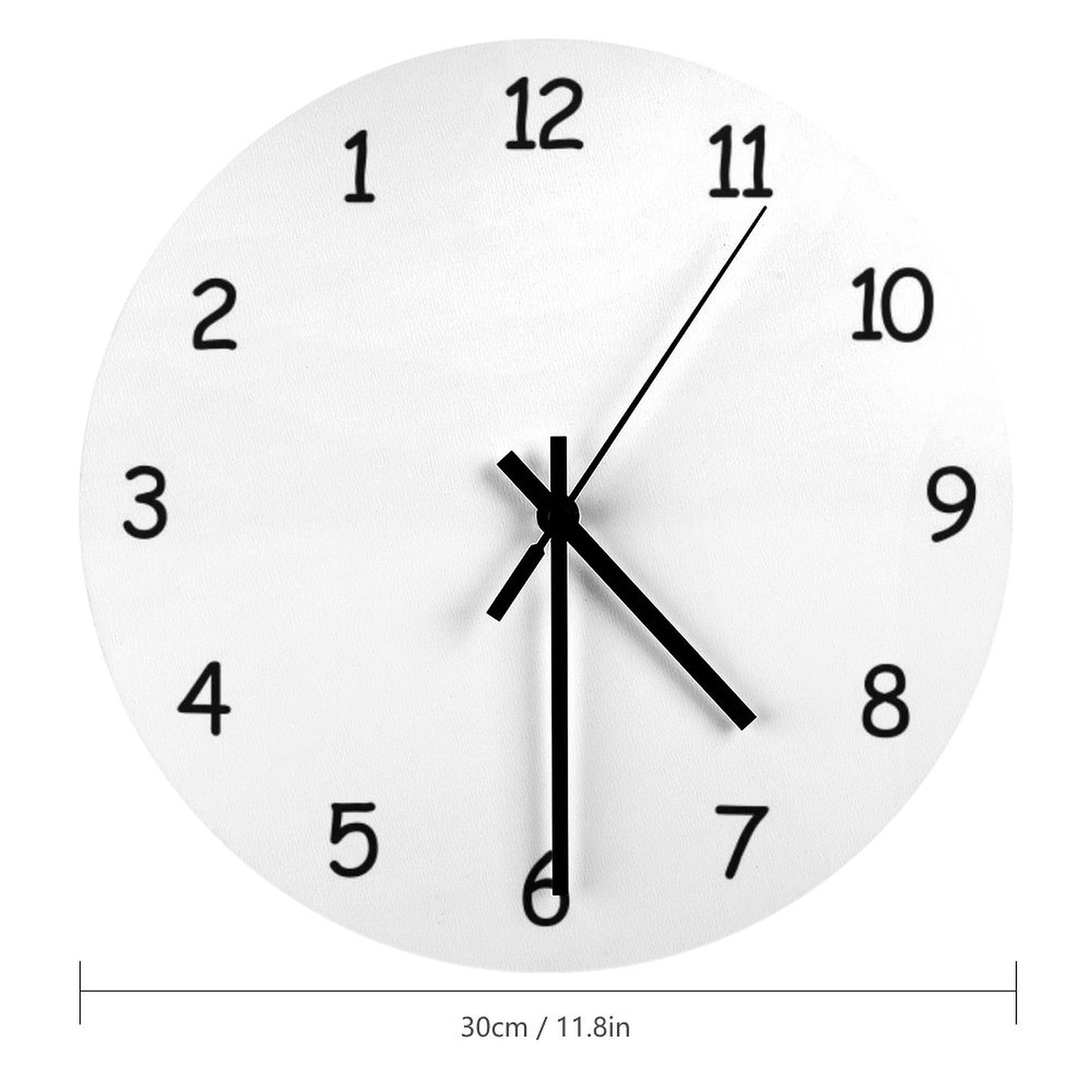 Backwards Numbers Clock Wall Clock