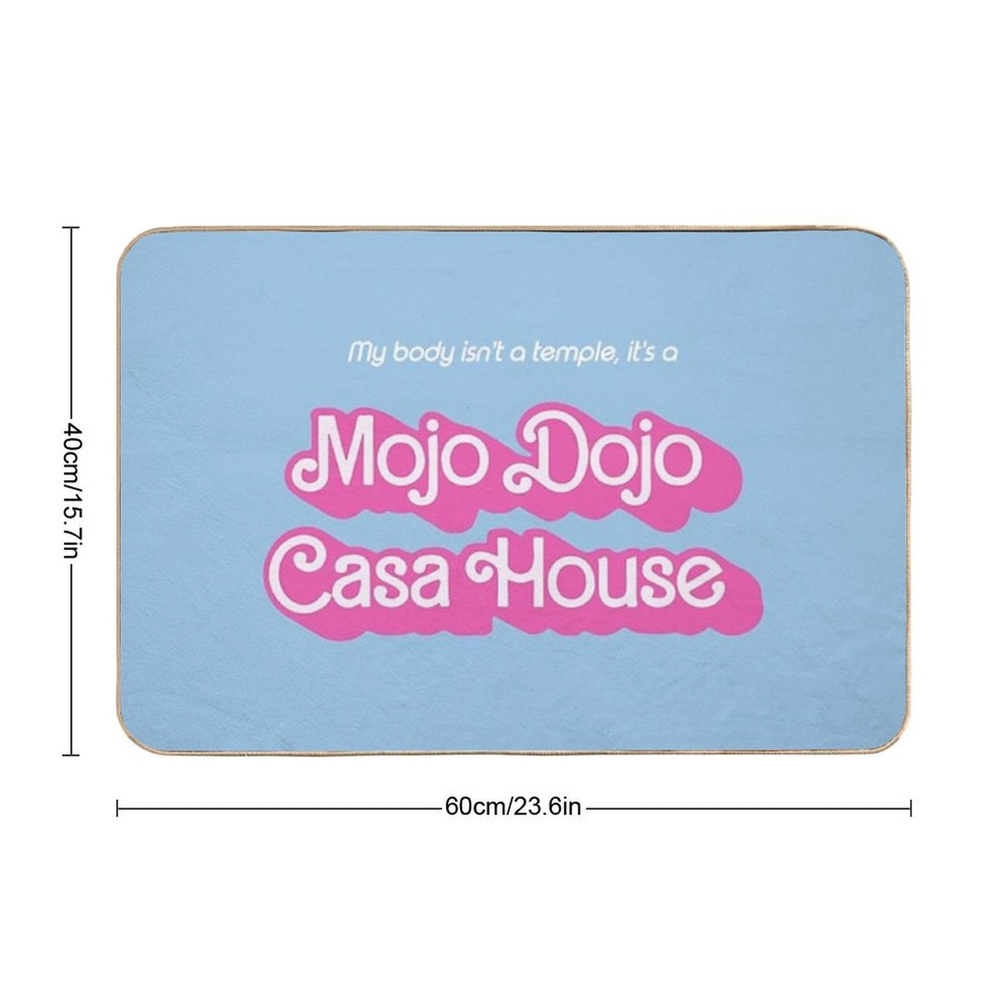 Blue Mojo Dojo Bath Mat