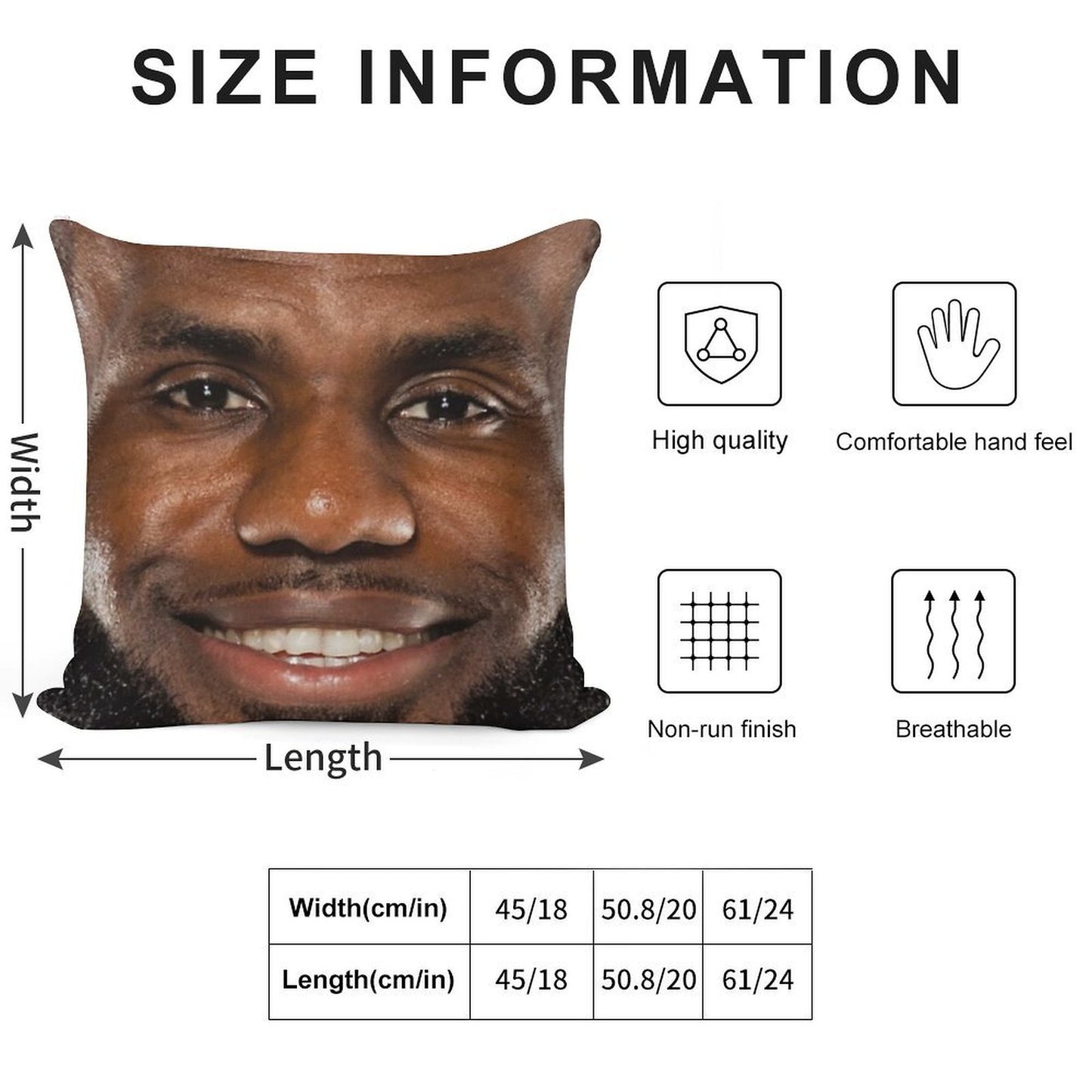 King James Lebron Soft Easy Maintenance Throw Pillow