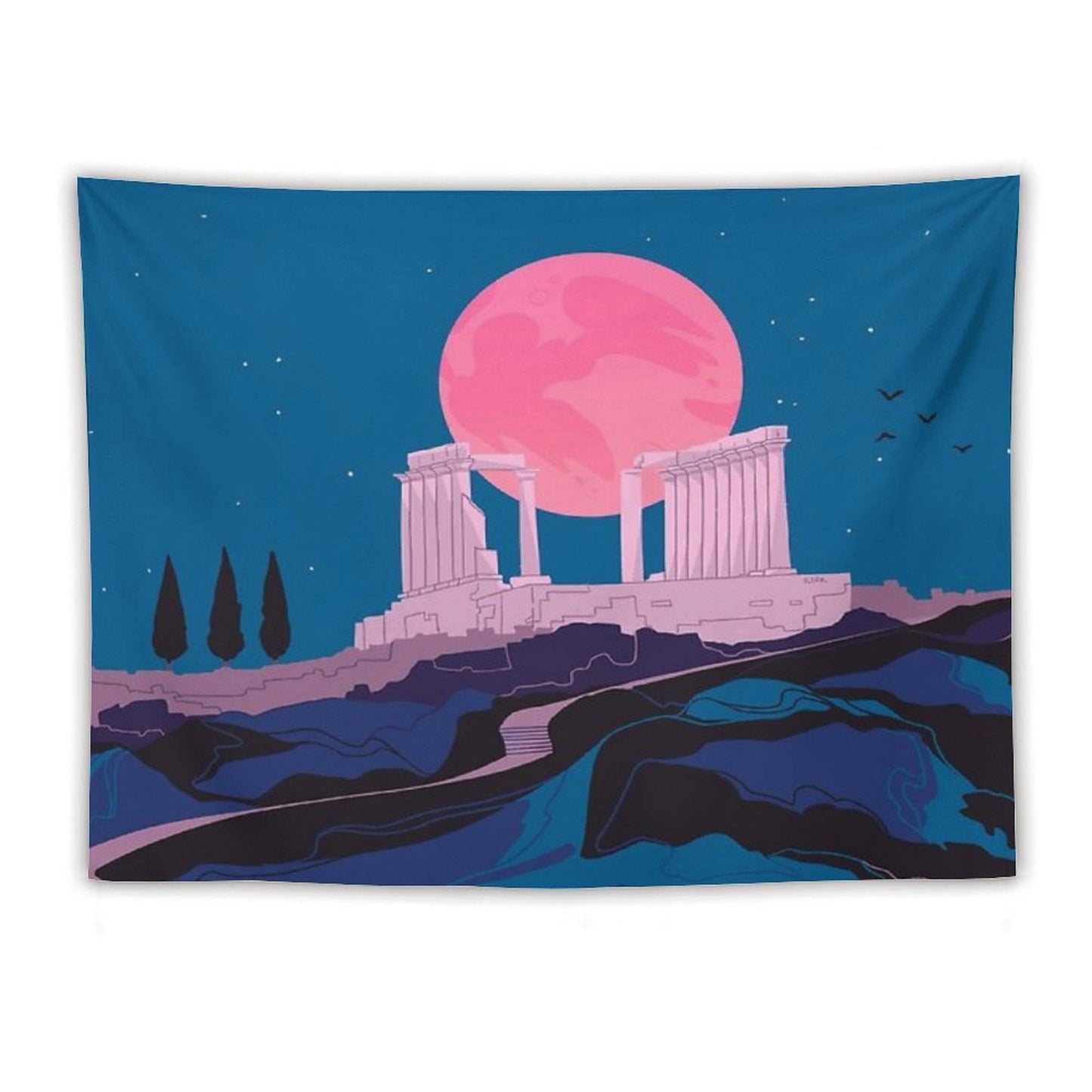 Temple of Poseidon at Sounion Tapestry