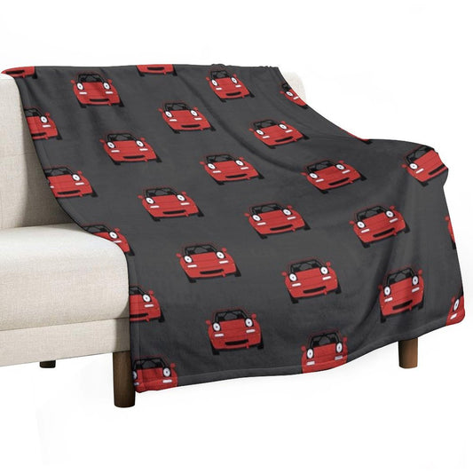 Miata Racecar Throw Blanket