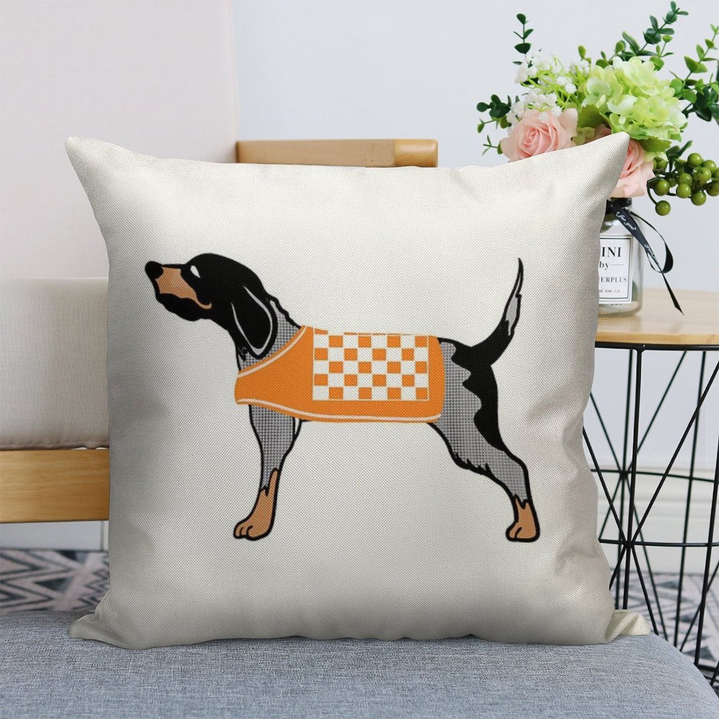 Smokey Linen Throw Pillow Cover