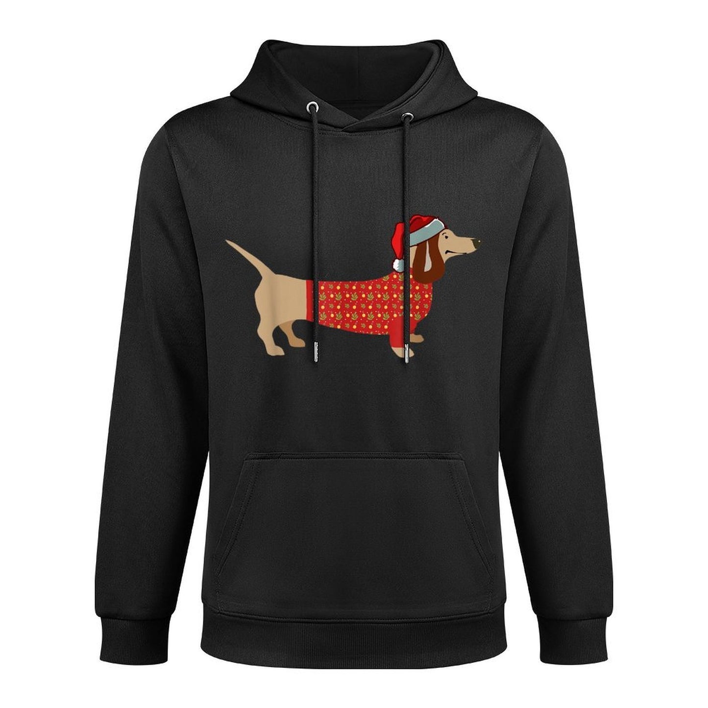 Christmas Weiner Daschund T-shirt Doxie in Dog Dress for Men Women Kids Unisex Design Hoodie