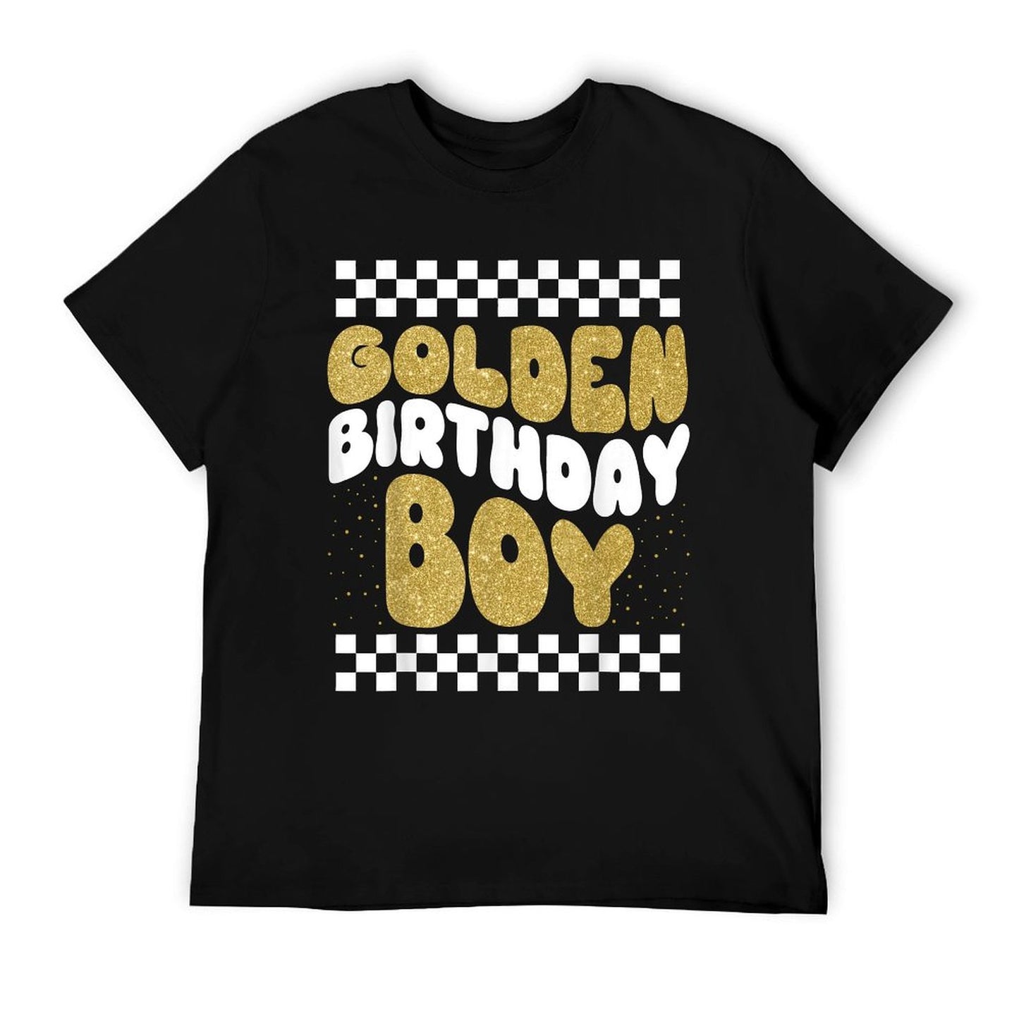 Golden Birthday Boys Bday Toddlers Birthday Party Decoration T-Shirt