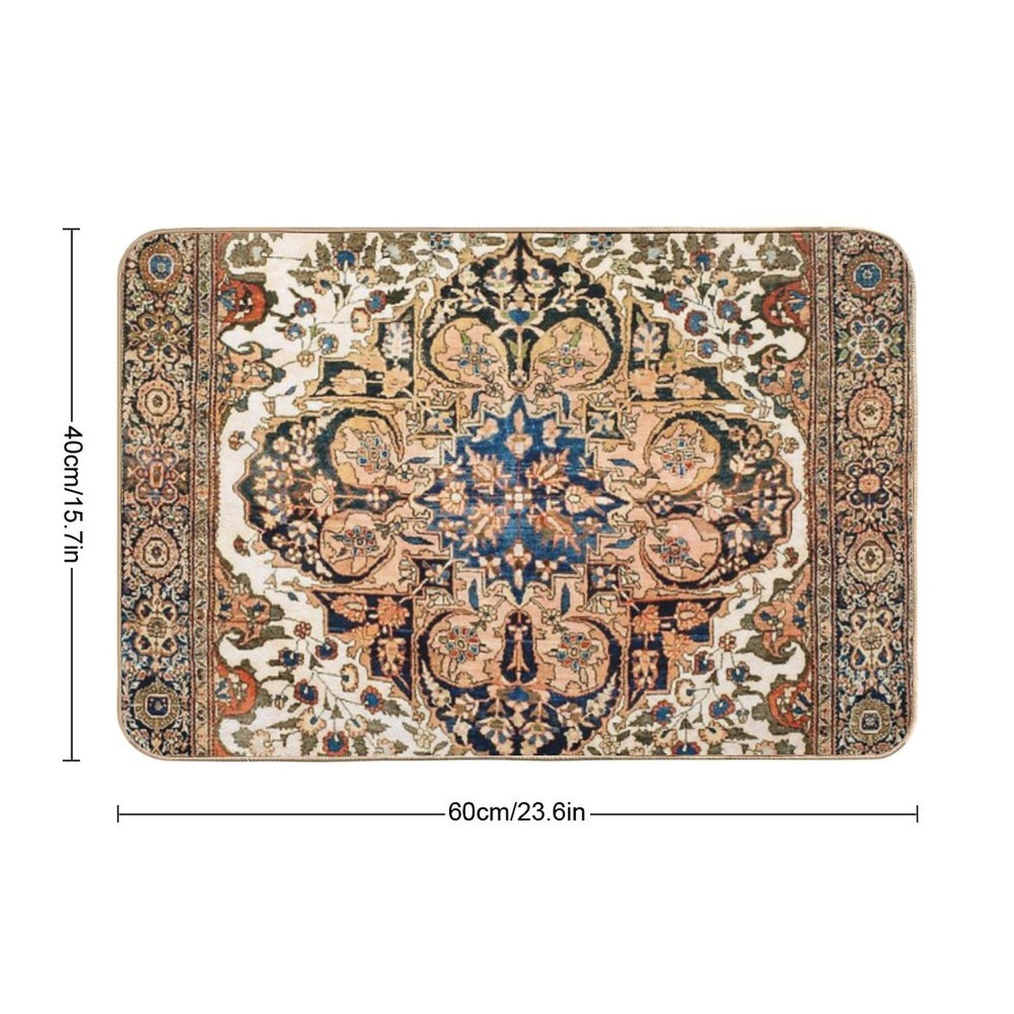 Ferahan Arak Antique West Persian Rug Print Bath Mat