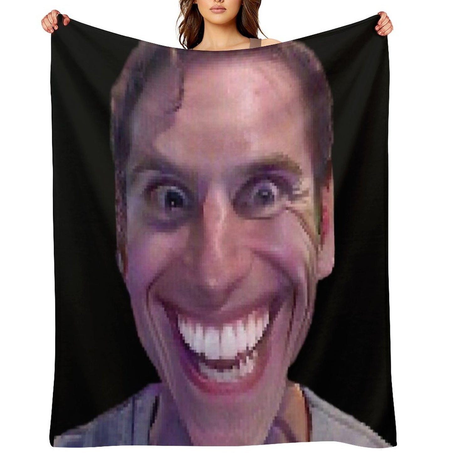 SUS OMEGASUS OMG SUSGUY FACE!!! Throw Blanket