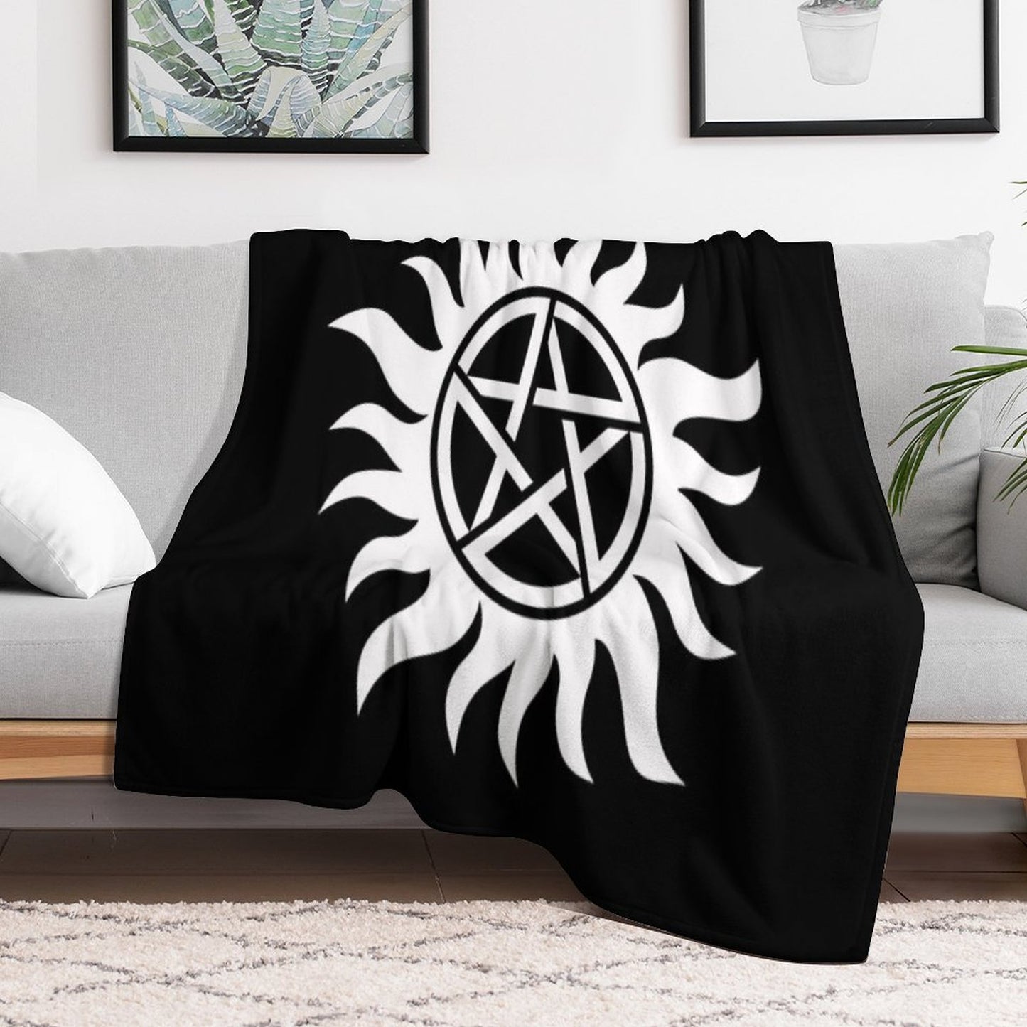 Supernatural Sigil - Anti Possession Throw Blanket