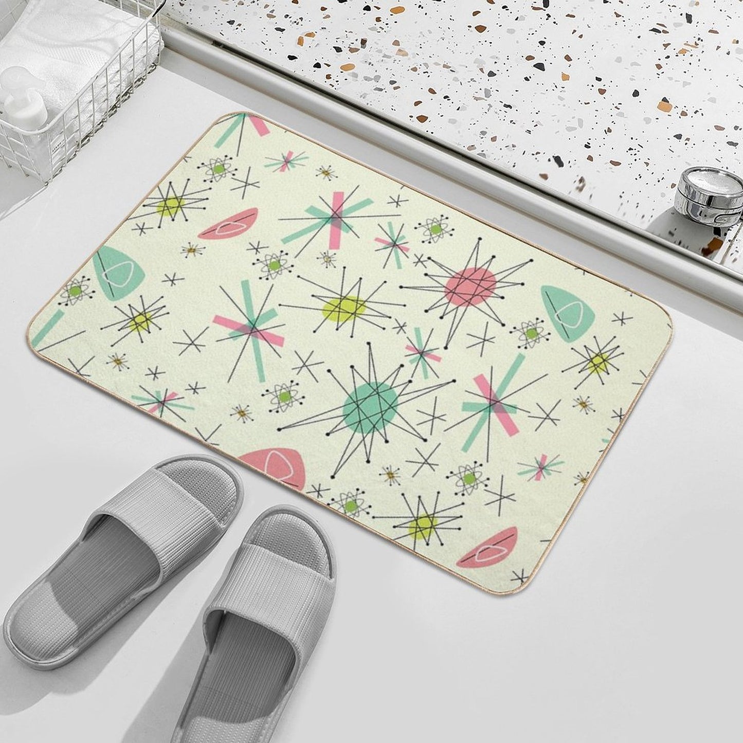 Atomic 50s Bath Mat