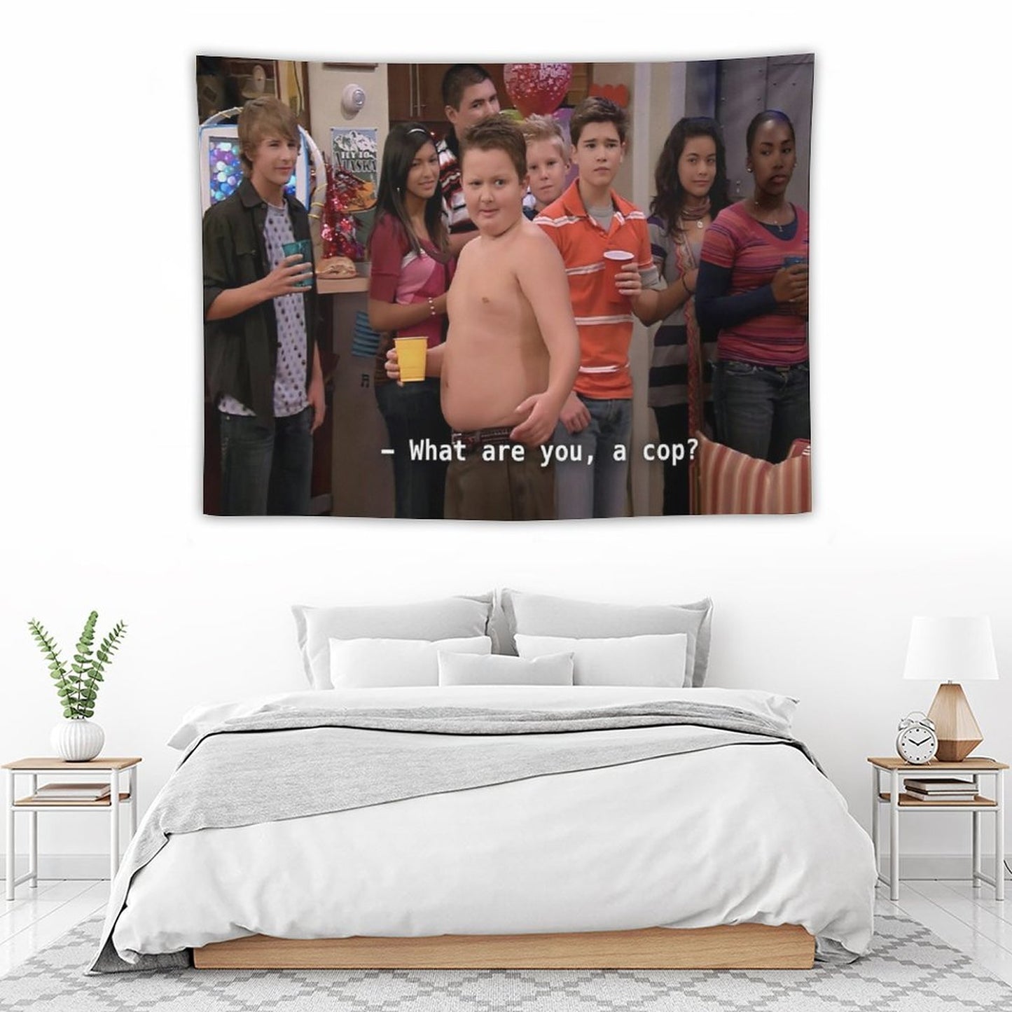 What Are You A Cop Gibby Tapestry
