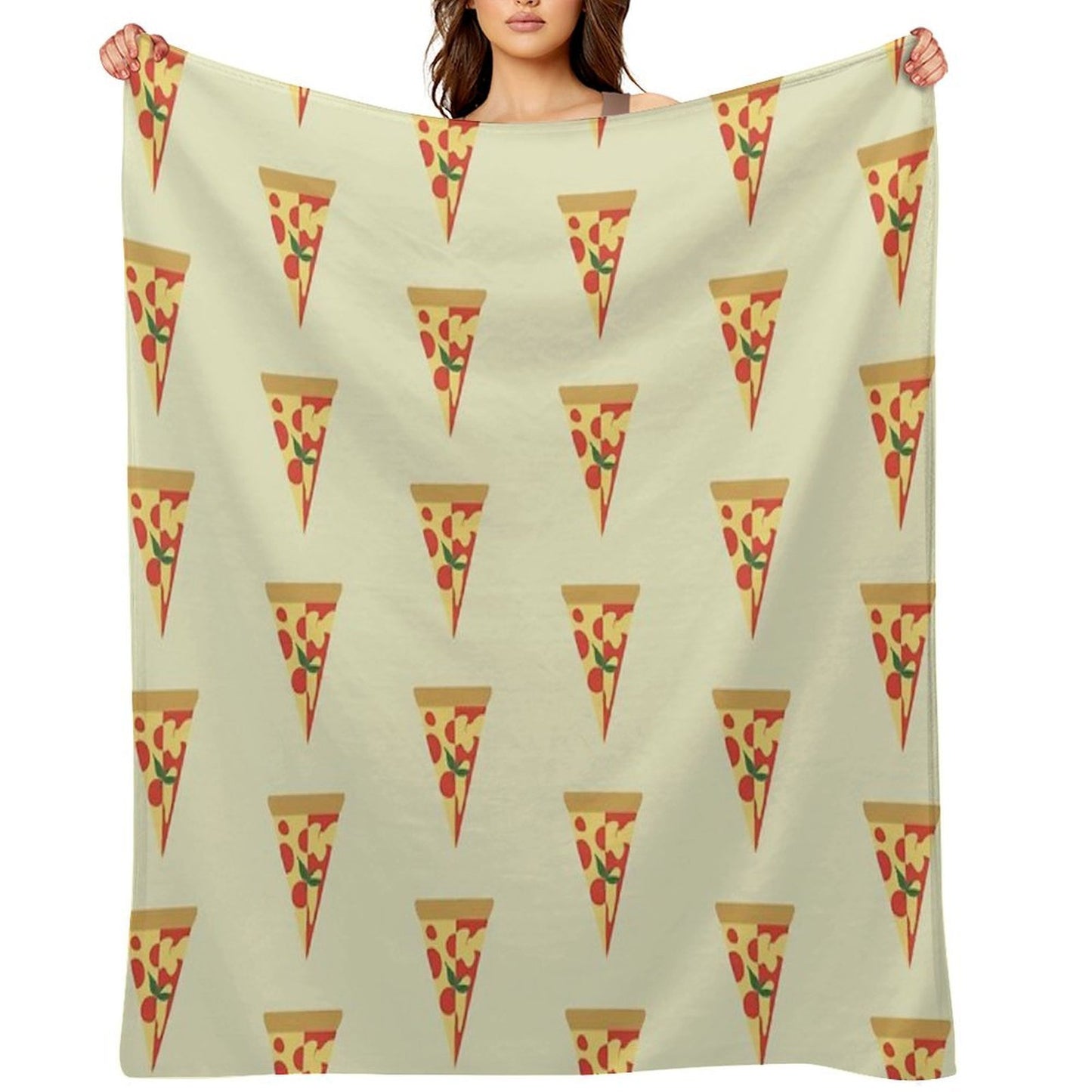 Pepperoni Pizza And Margherita Pizza Throw Blanket